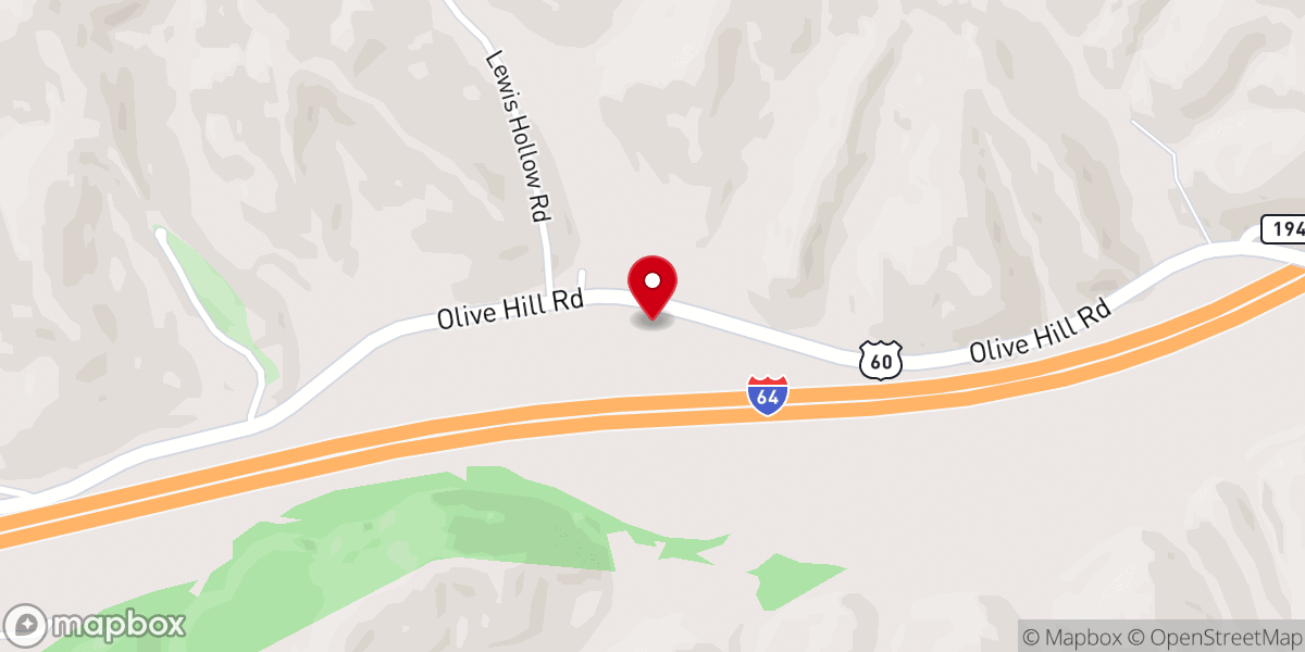 Map showing location of Gregoryville Fellowship Hall