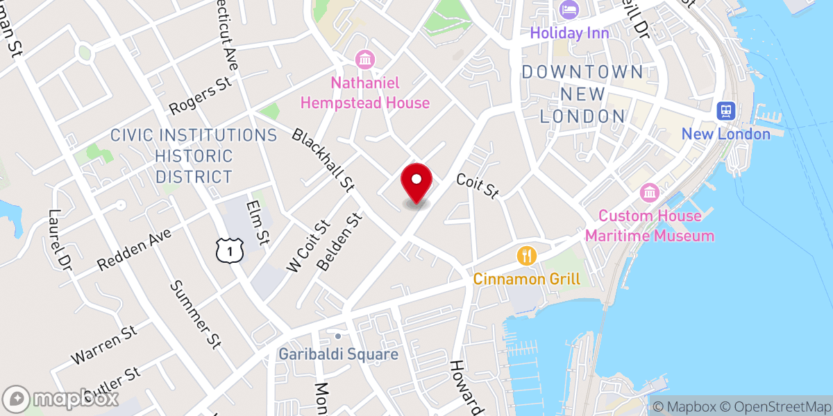 Map showing location of Haitian Baptist Church Of Bethesda
