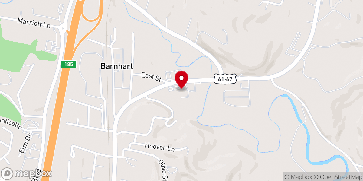 Map showing location of Hand ‘n Hand Women's Center