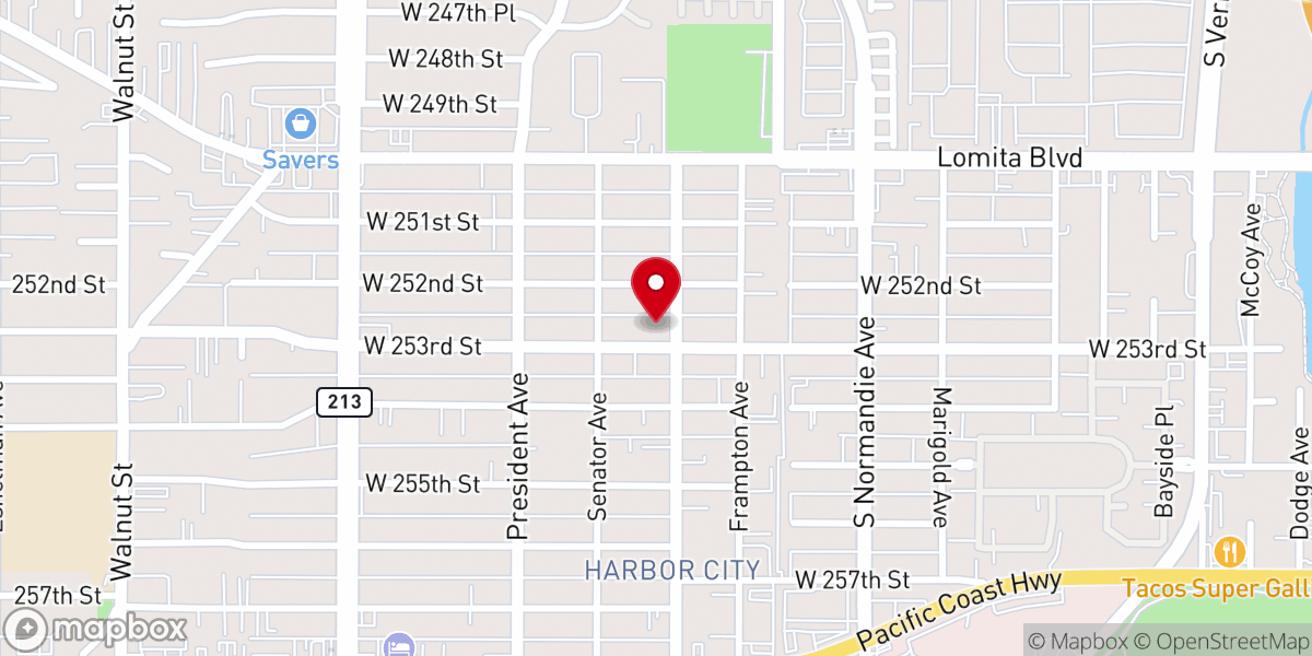 Map showing location of Harbor City Spanish Seventh