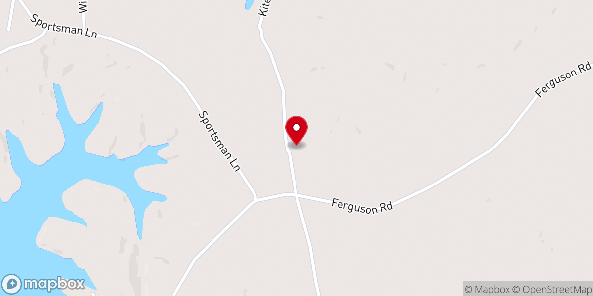 Map showing location of Harmony Cove Baptist Church