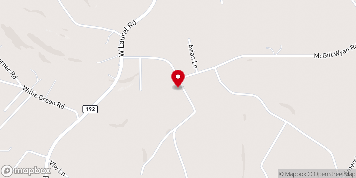 Map showing location of Hart Missionary Baptist Church