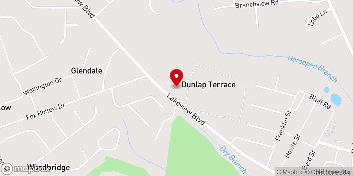 Map showing location of Hartsville Church of God