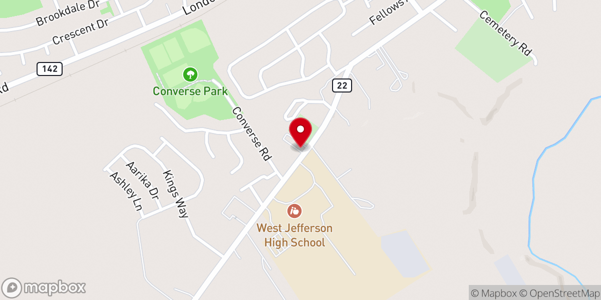 Map showing location of Harvest Chapel Christian Union