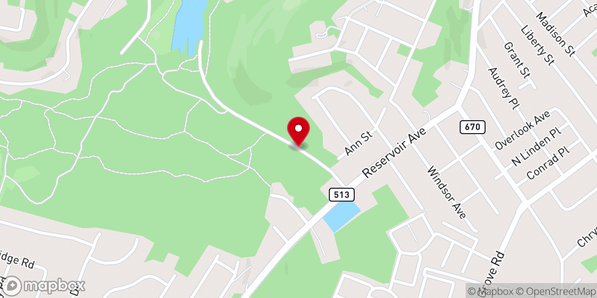 Map showing location of Hedden Park