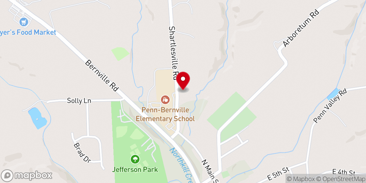 Map showing location of Heidelberg Bible Church