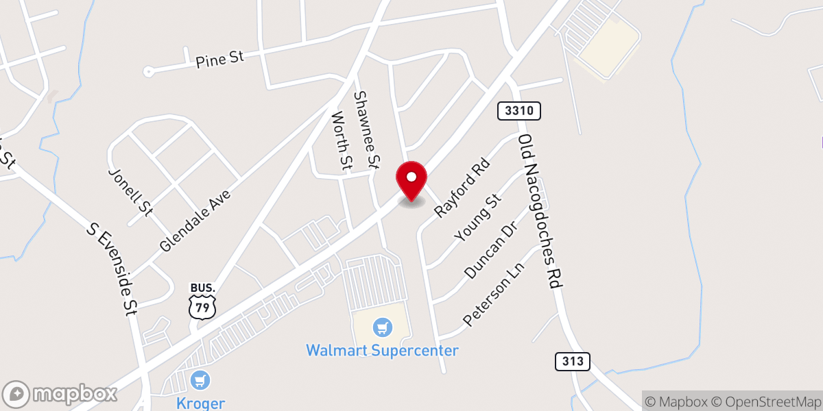 Map showing location of Henderson Metro Church
