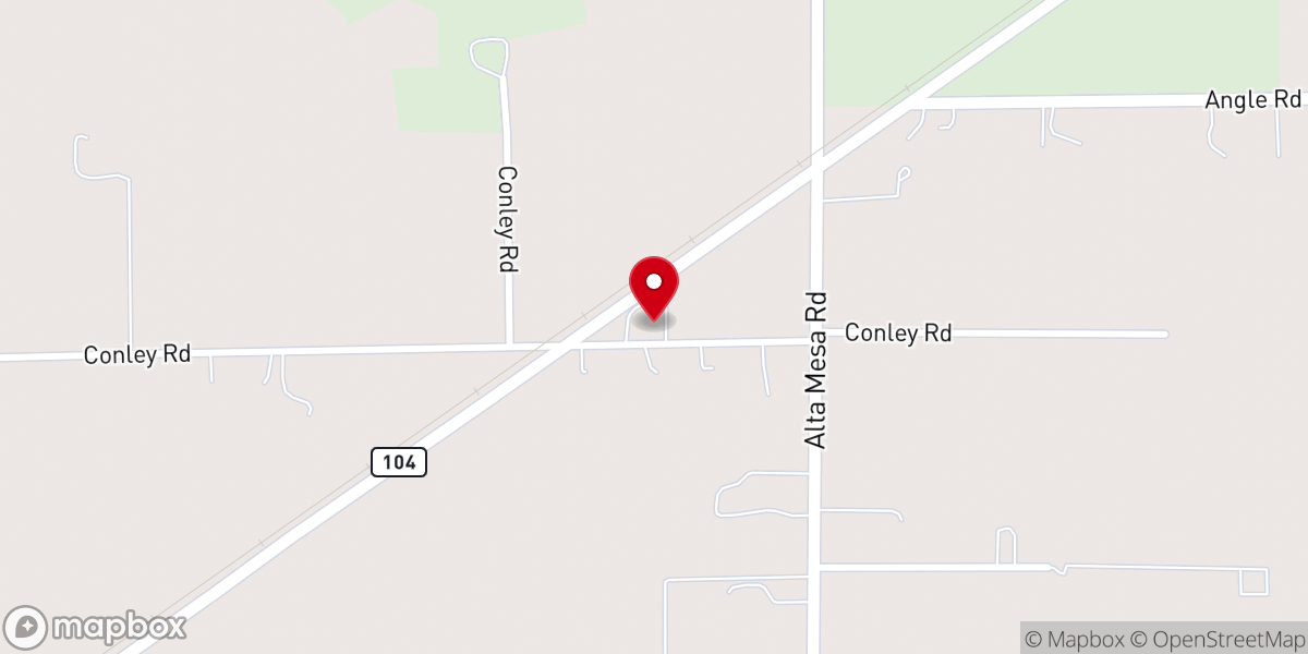 Map showing location of Herald Baptist Church