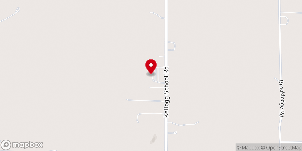 Map showing location of Hickory Corners Bible Church