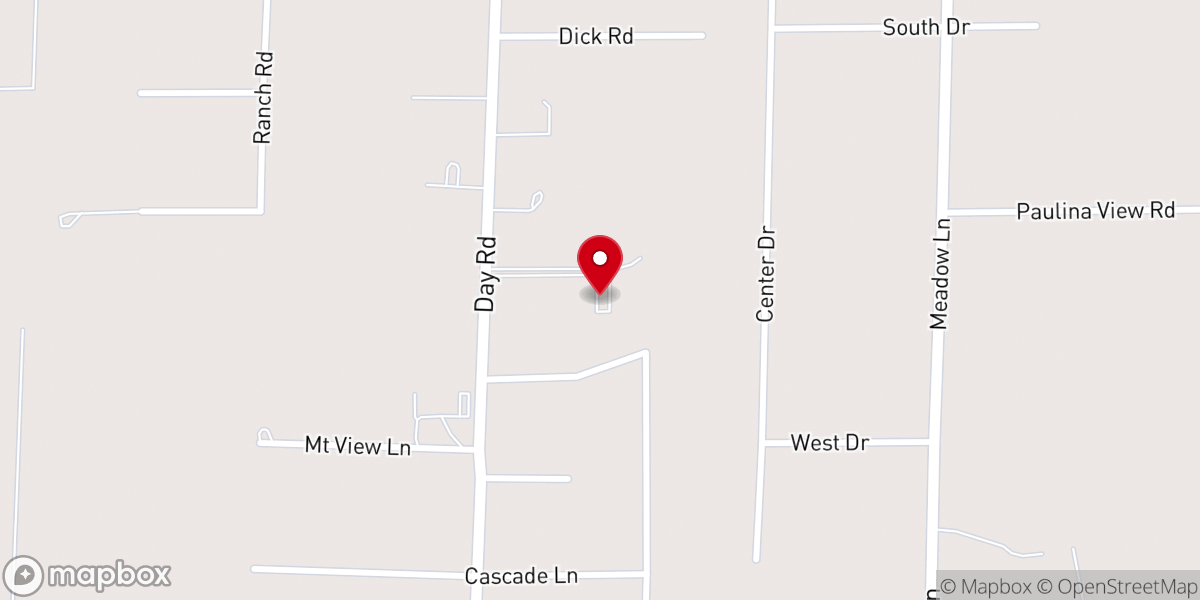 Map showing location of High Lakes Christian Church