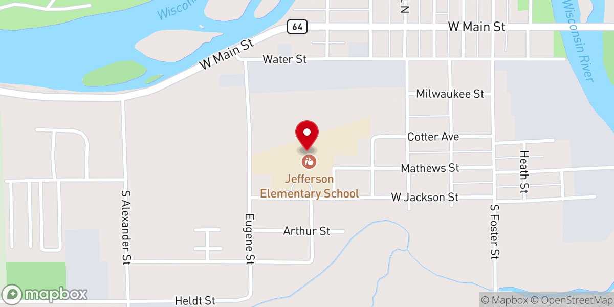 Map showing location of Highland Community Church Merrill Campus