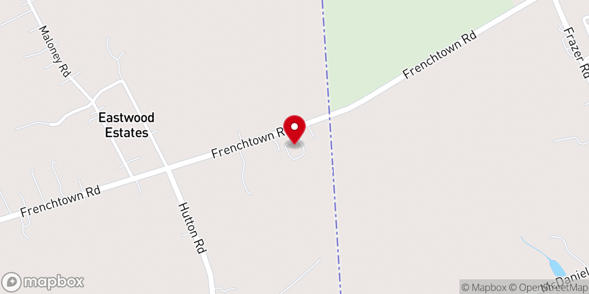 Map showing location of Highland Mennonite Church