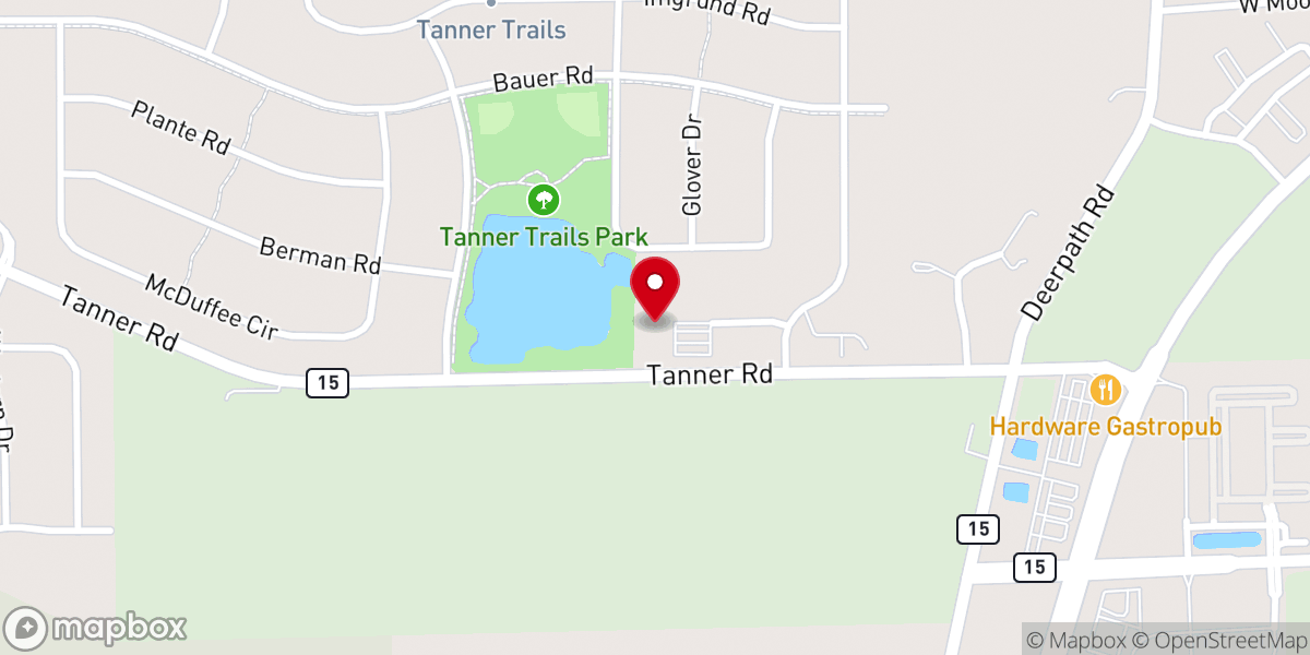 Map showing location of Highpoint Church - North Aurora