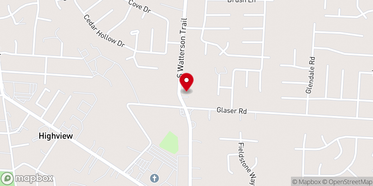 Map showing location of Highview Church of God