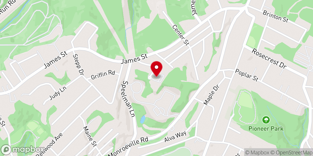 Map showing location of Hillcrest United Presbyterian