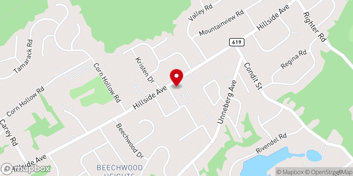 Map showing location of Hillside Lutheran Brethren Church