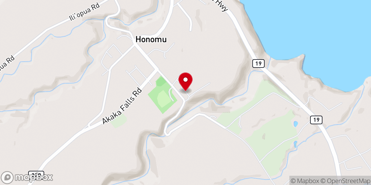 Map showing location of Hilo Coast United Church of Christ