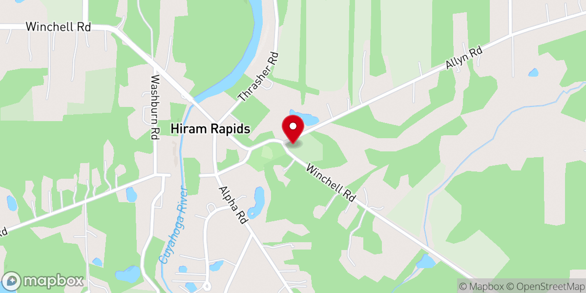 Map showing location of Hiram R. C. C. A.