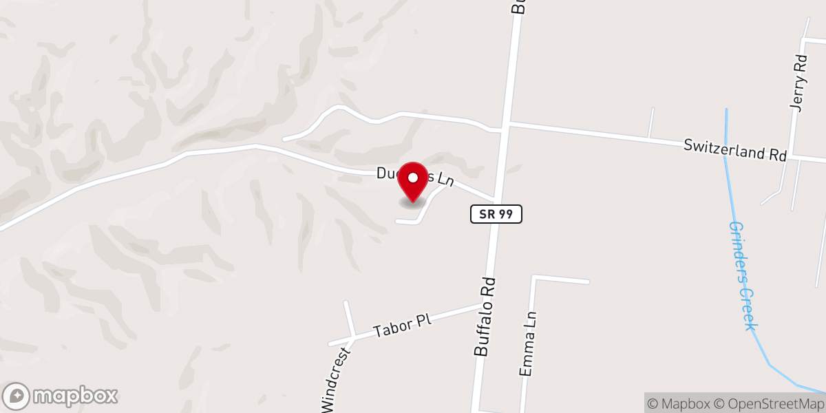 Map showing location of Hohenwald Seventh-day Adventist Church