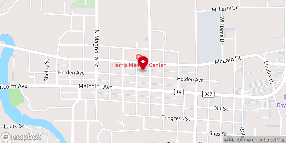 Map showing location of Holden Avenue Church of Christ