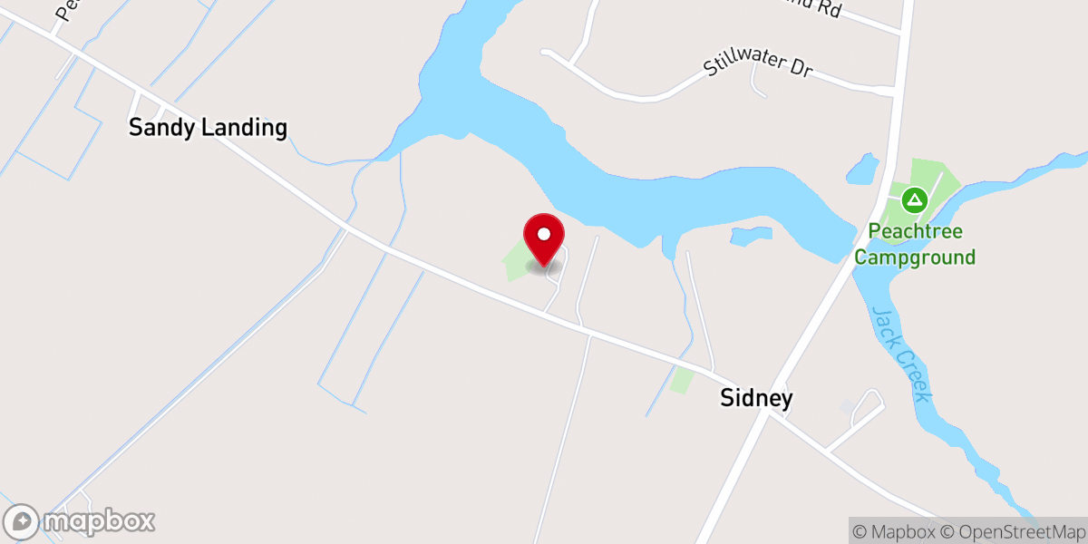 Map showing location of Holly Grove Church