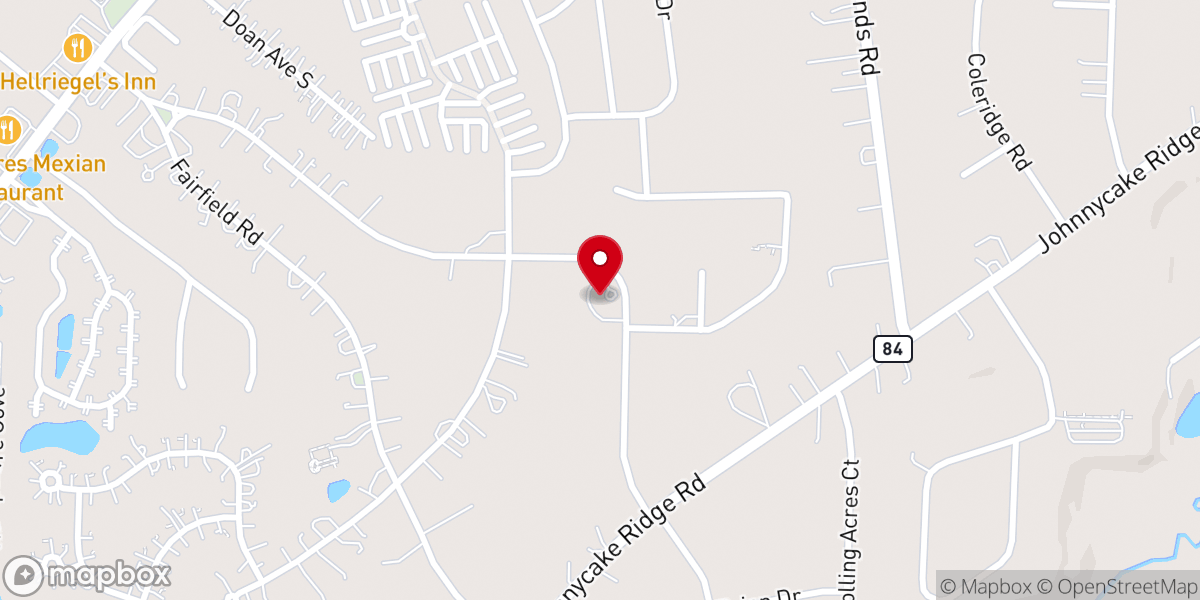 Map showing location of Holy Grounds Church