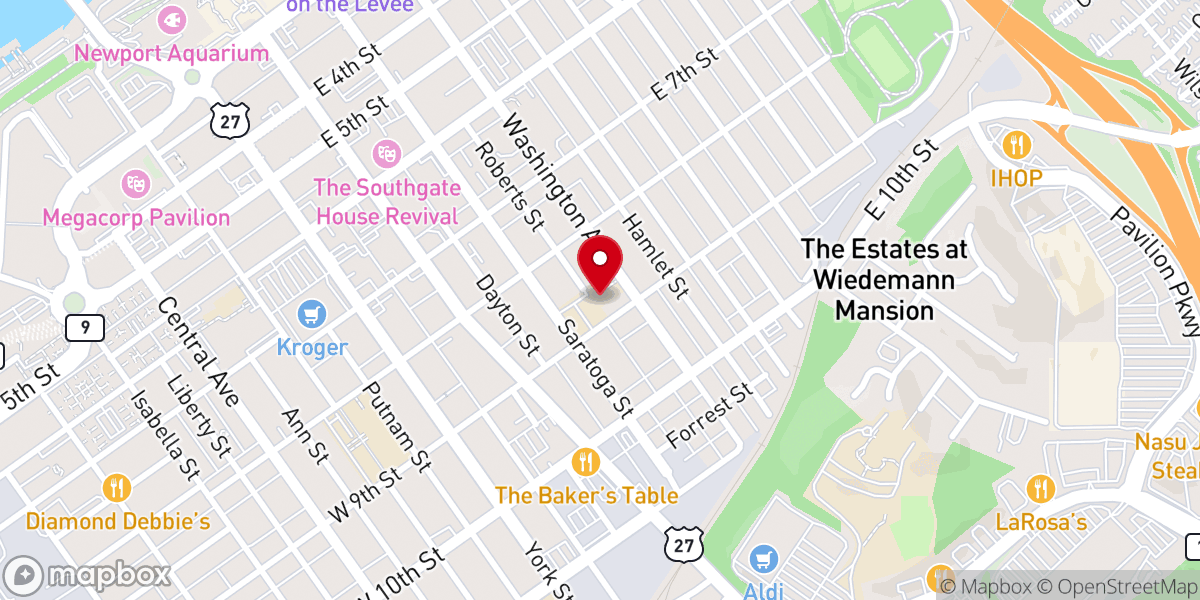 Map showing location of Holy Spirit Outreach