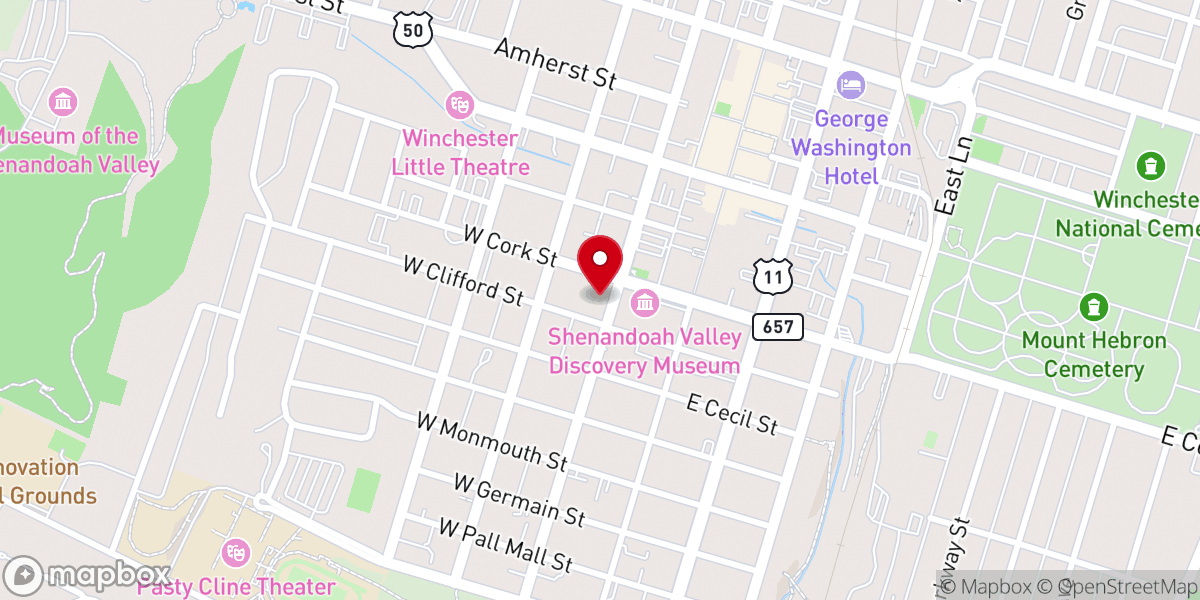 Map showing location of Hope Again Care Center