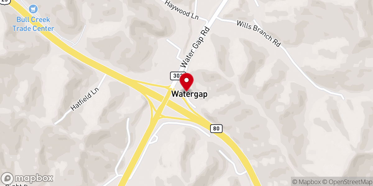 Map showing location of Hope In the Mountain