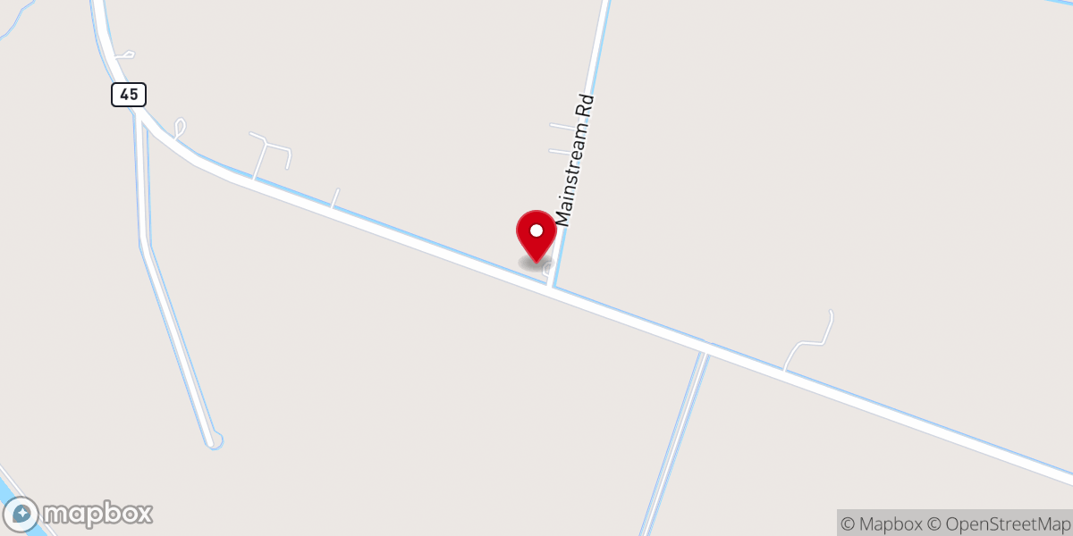 Map showing location of Hope Mennonite Church