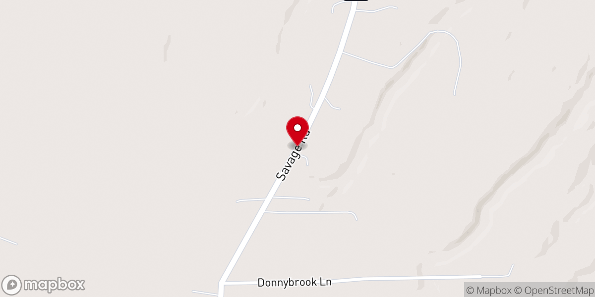Map showing location of Hope on the Hill Church