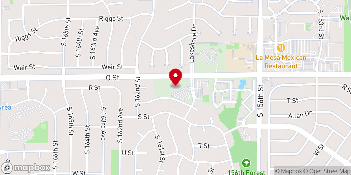 Map showing location of Hope Presbyterian