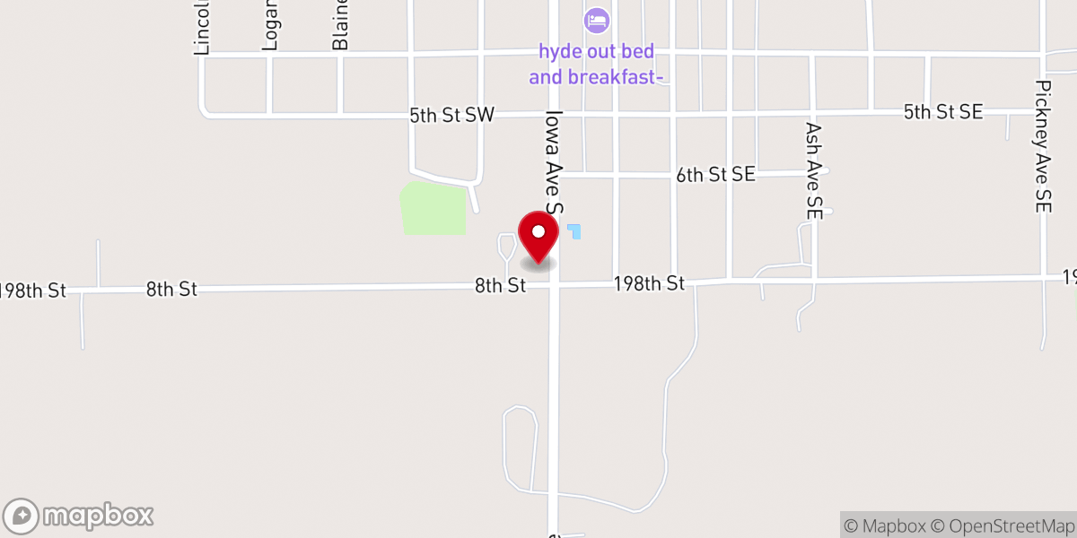 Map showing location of Hosanna Restoration Church