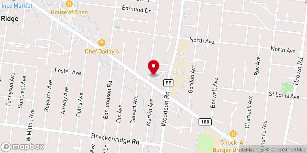 Map showing location of House of Deliverance Church