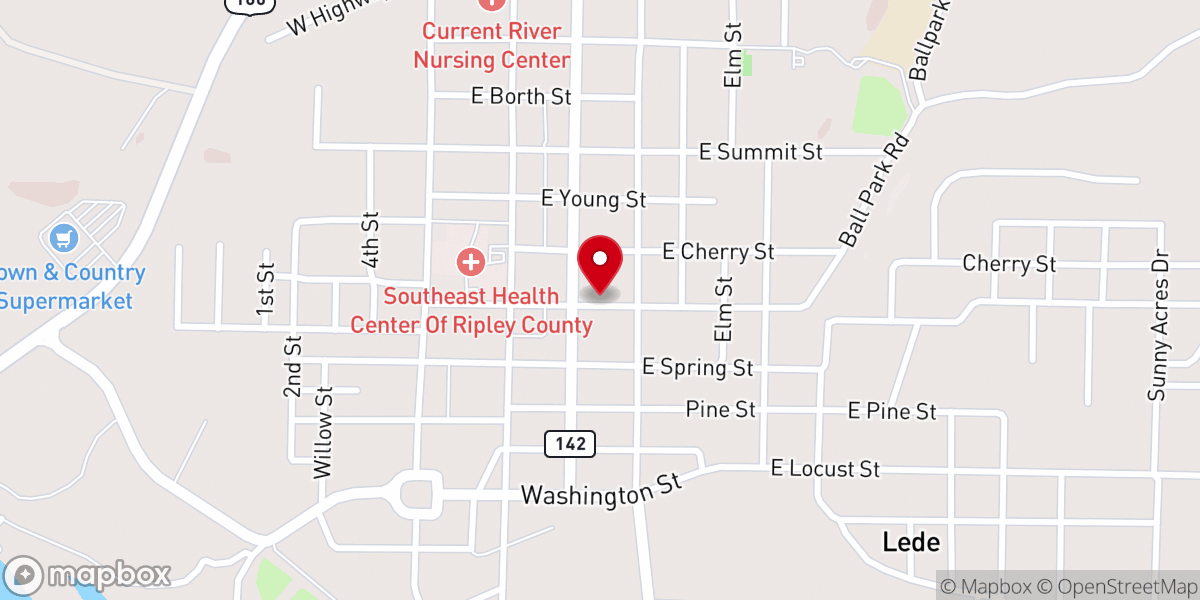 Map showing location of House of Grace Church