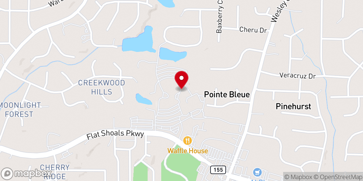 Map showing location of House of Hope Atlanta