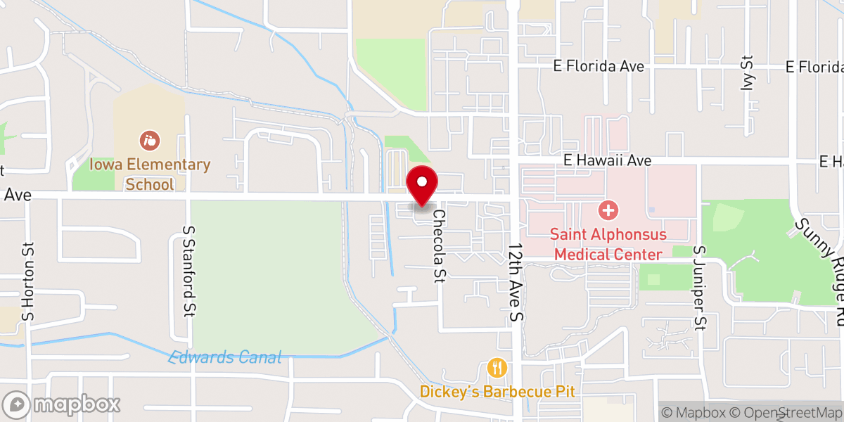 Map showing location of HOUSE OF PRAYER CHURCH - IDAHO
