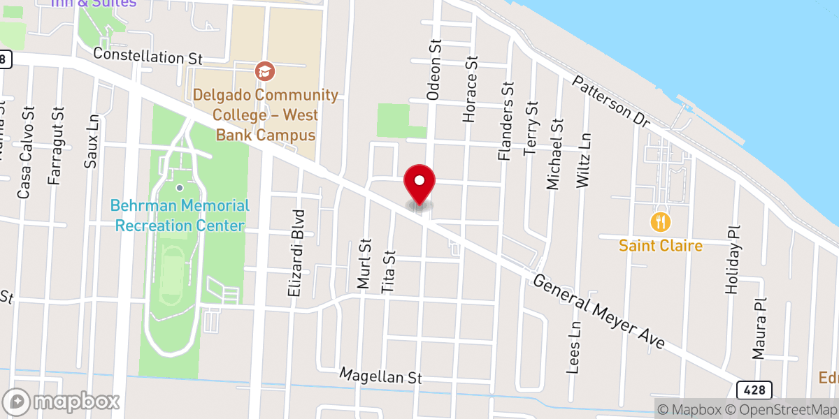 Map showing location of House of Refuge Apostolic Church