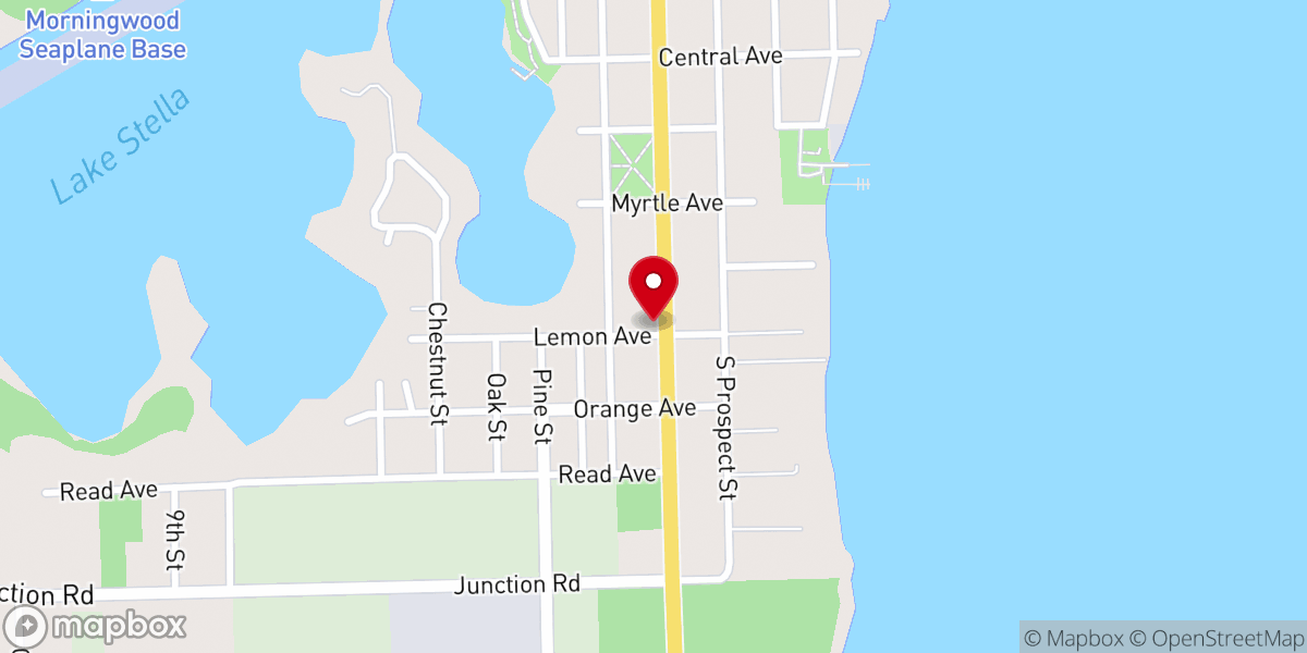 Map showing location of Howe Memorial United Methodist Church