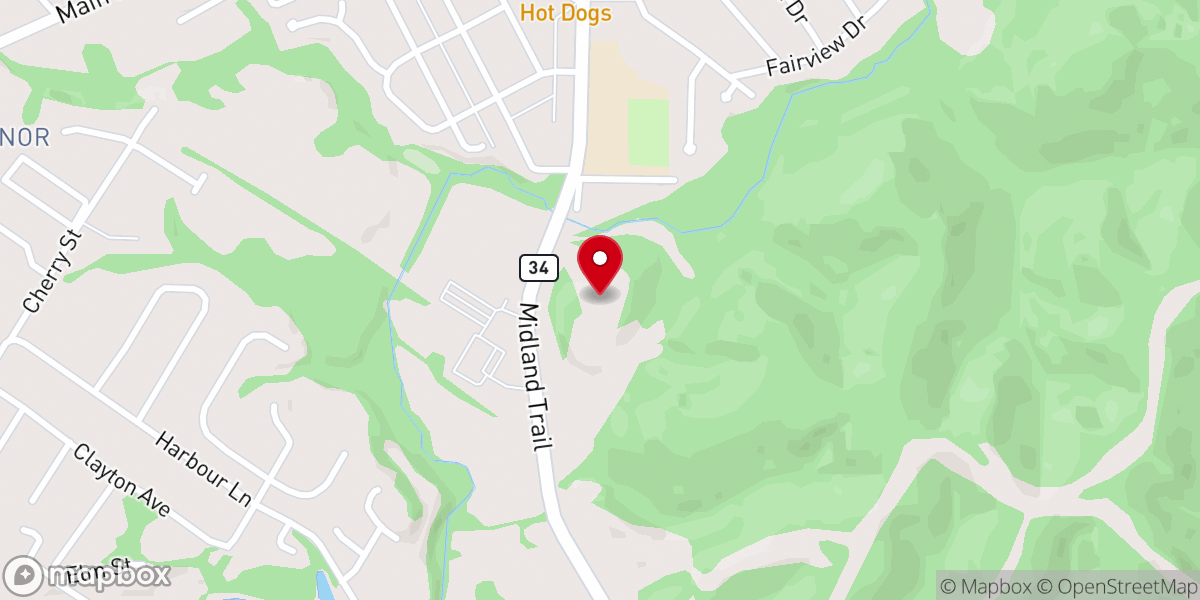 Map showing location of Hurricane Church of Christ