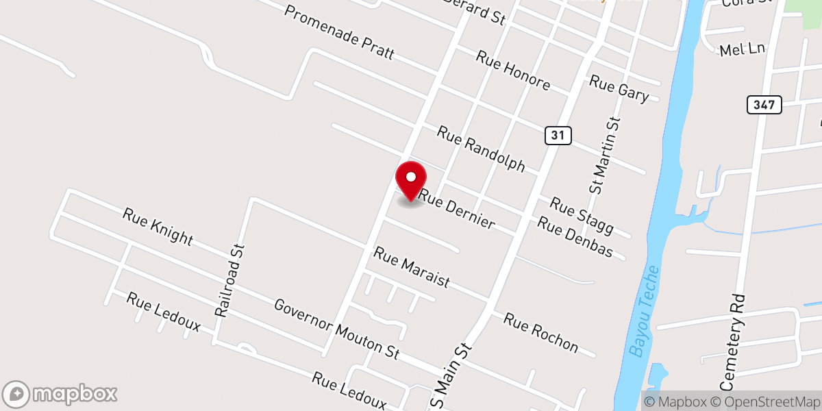 Map showing location of ICCHC - Saint Martin Parish Community Health Center