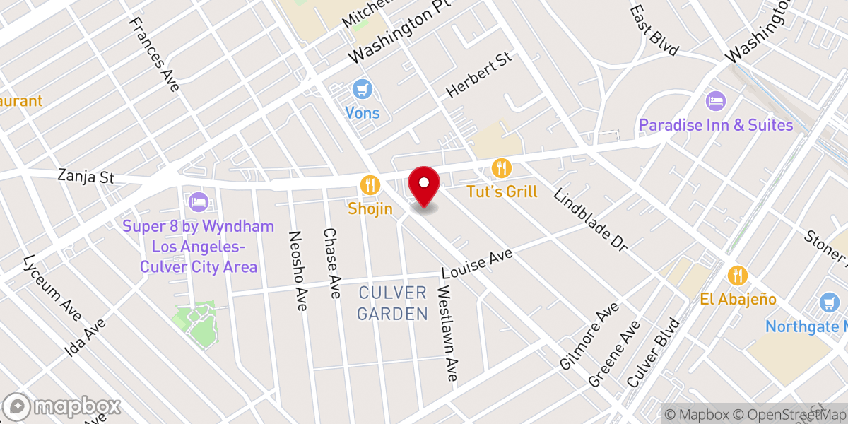 Map showing location of Iglesia Apostolica