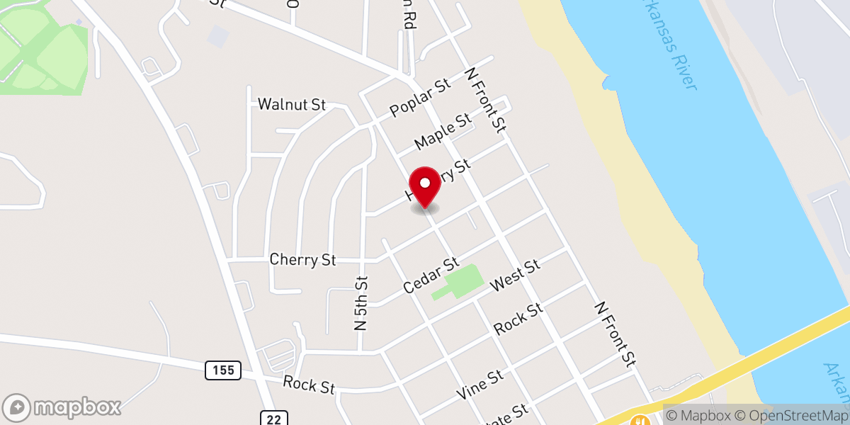 Map showing location of Iglesia Casa de Restauracion