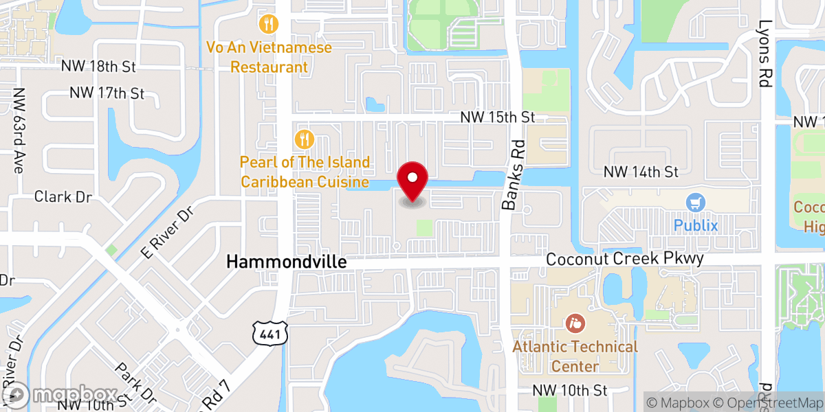 Map showing location of Iglesia Comunidad