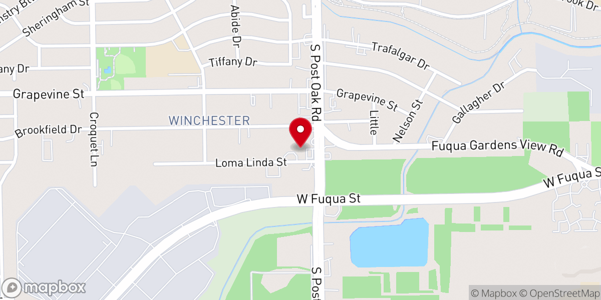 Map showing location of Iglesia Cristiana Palabra Viva