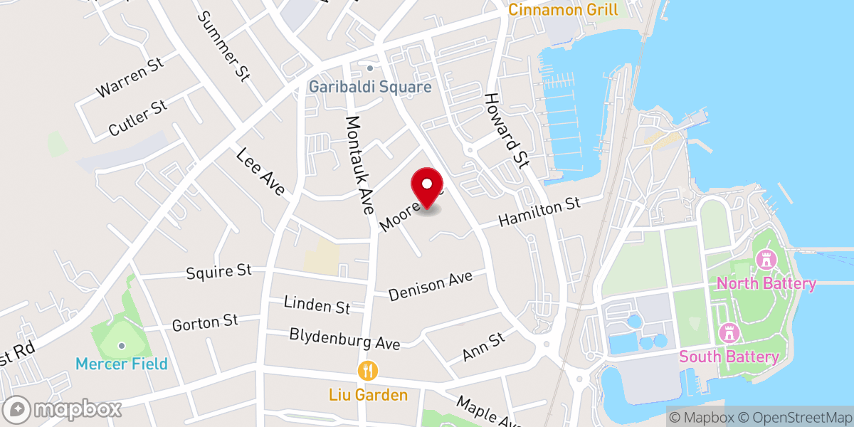 Map showing location of Iglesia Cristiana Pentecostal de New London