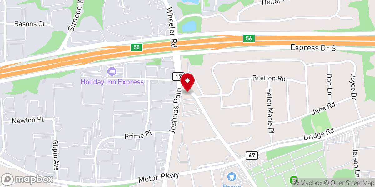 Map showing location of Iglesia de Cristo Dios es Amor