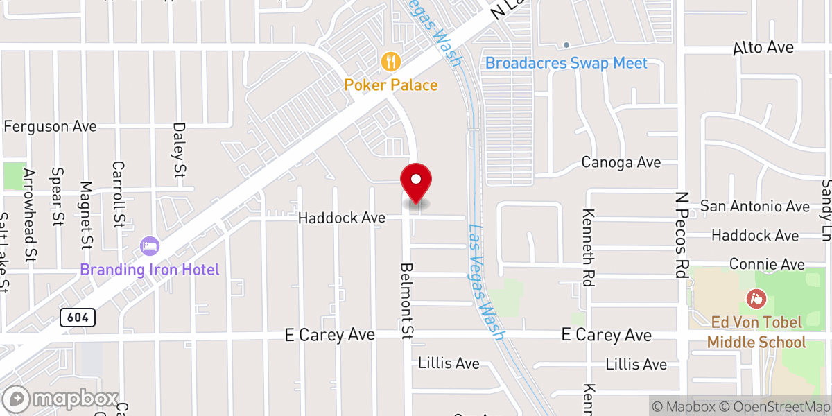 Map showing location of Iglesia De Dios North Las Vegas