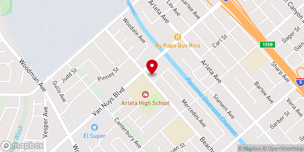Map showing location of Iglesia De Restauracion