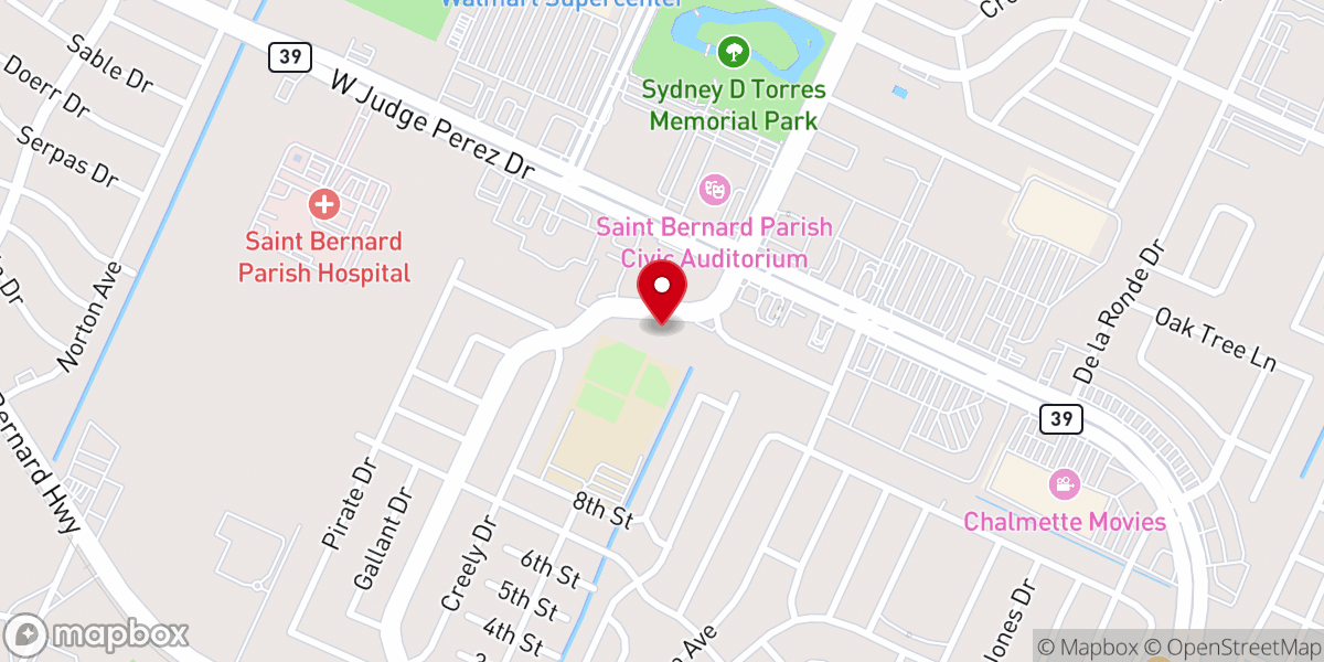 Map showing location of Iglesia del Nazareno Camino de Santidad
